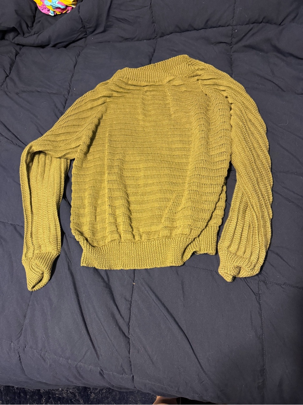 Green  Women's Knit Sweater - Casual Pullover